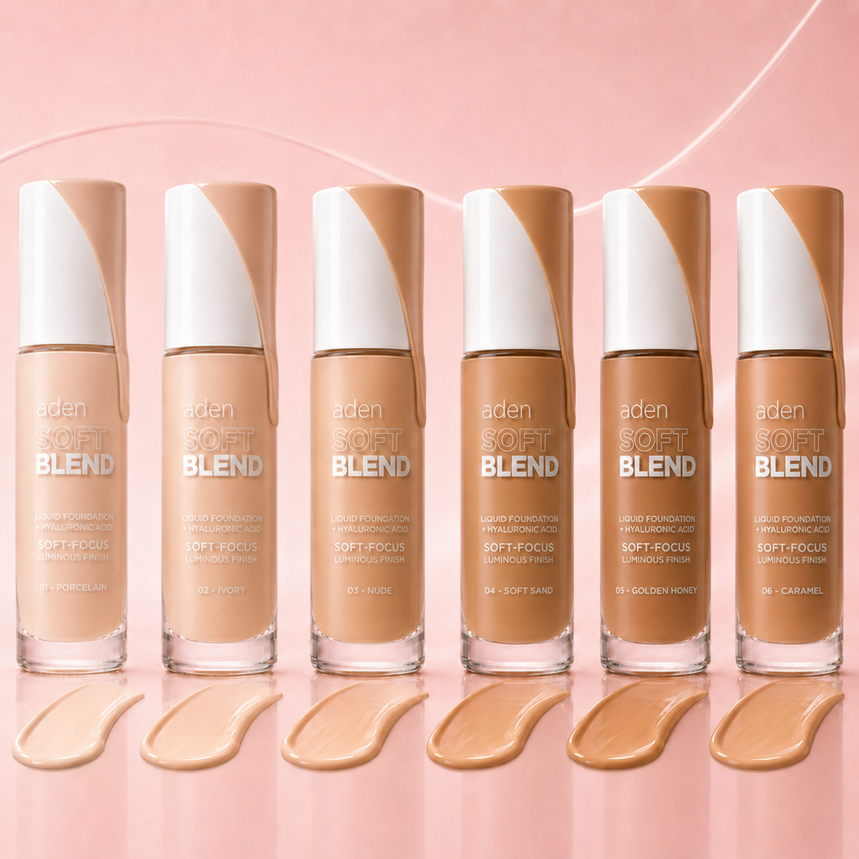 aden Soft Blend Liquid Foundation – aden Cosmetics USA