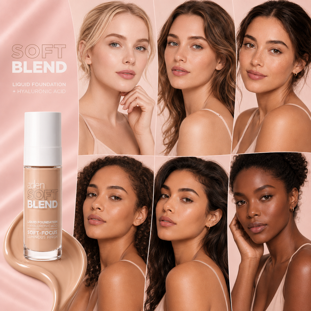 aden Soft Blend Liquid Foundation