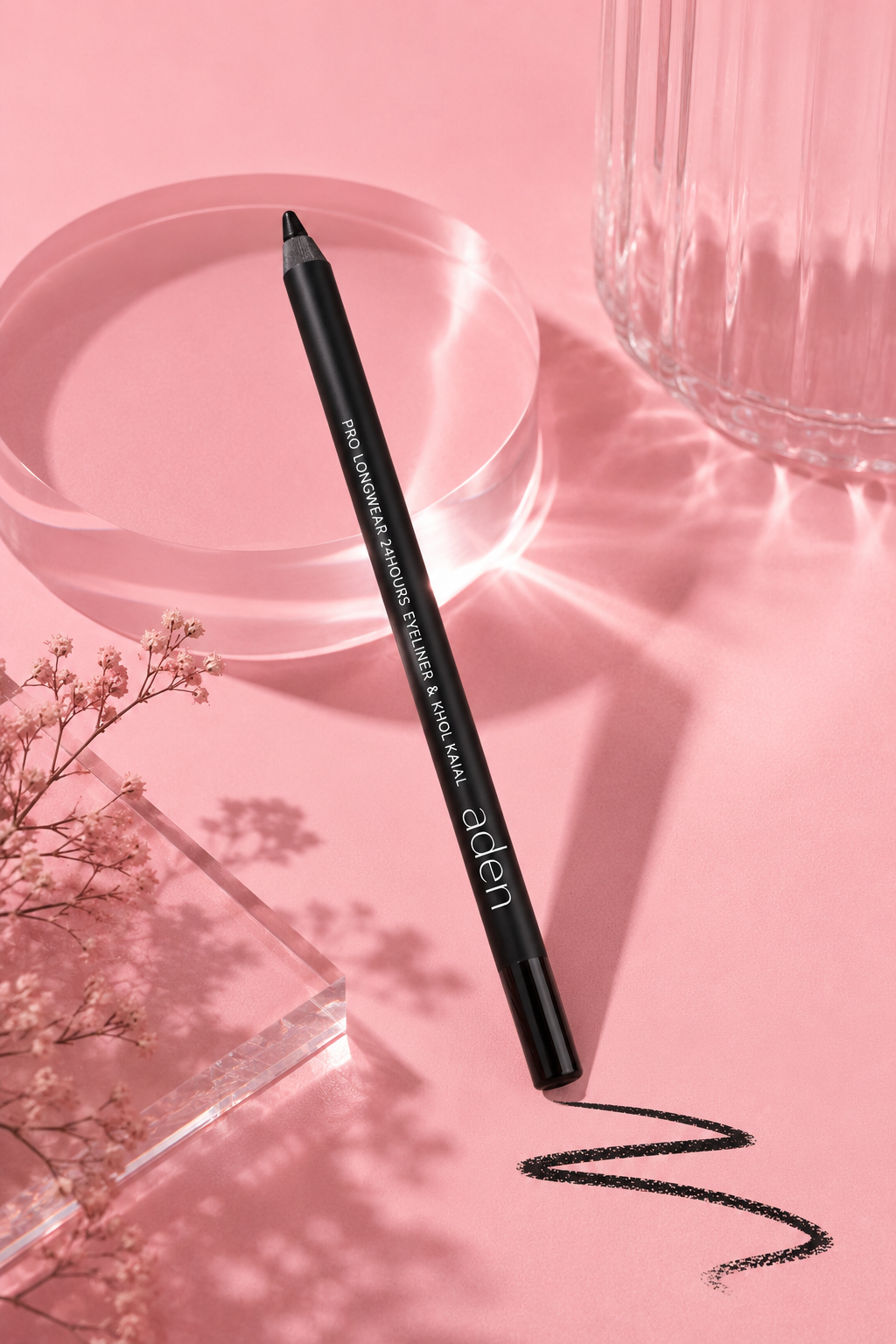 aden STAY 24Hours Pro Longwear Eyeliner Black