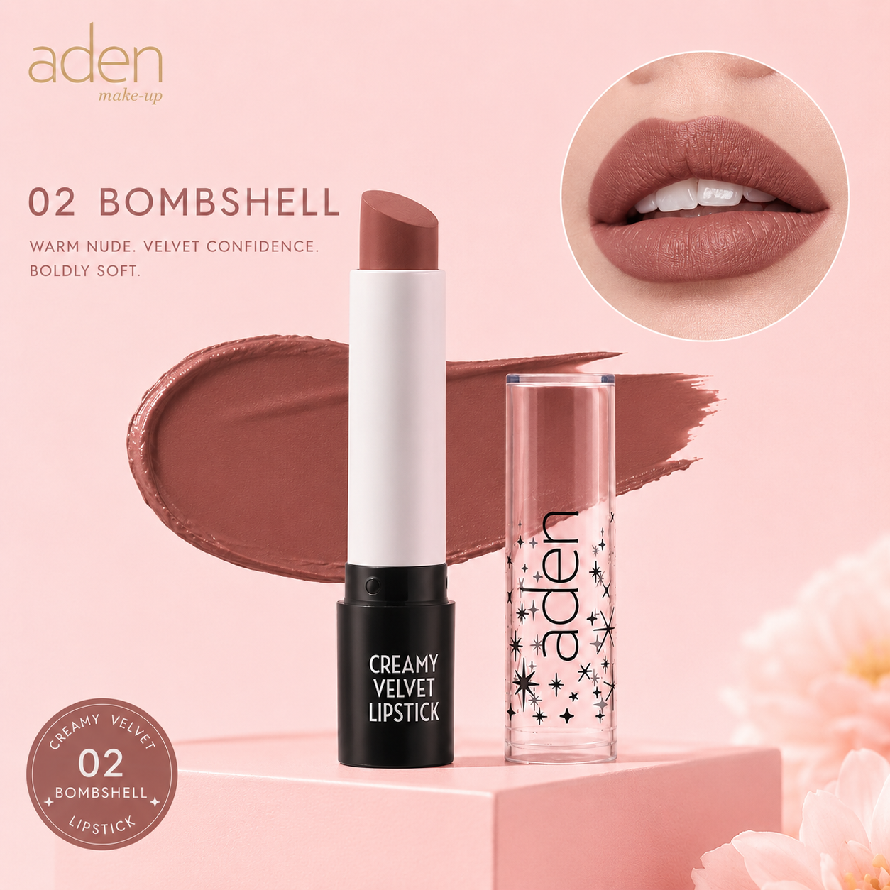 aden Creamy Velvet Lipstick