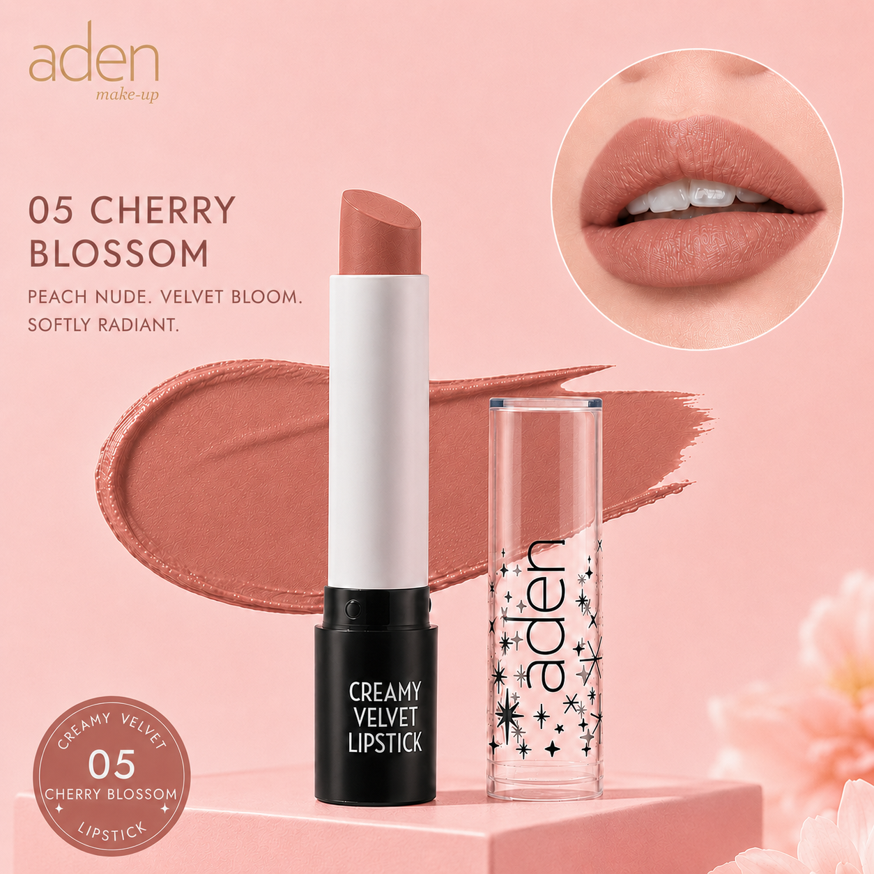 aden Creamy Velvet Lipstick
