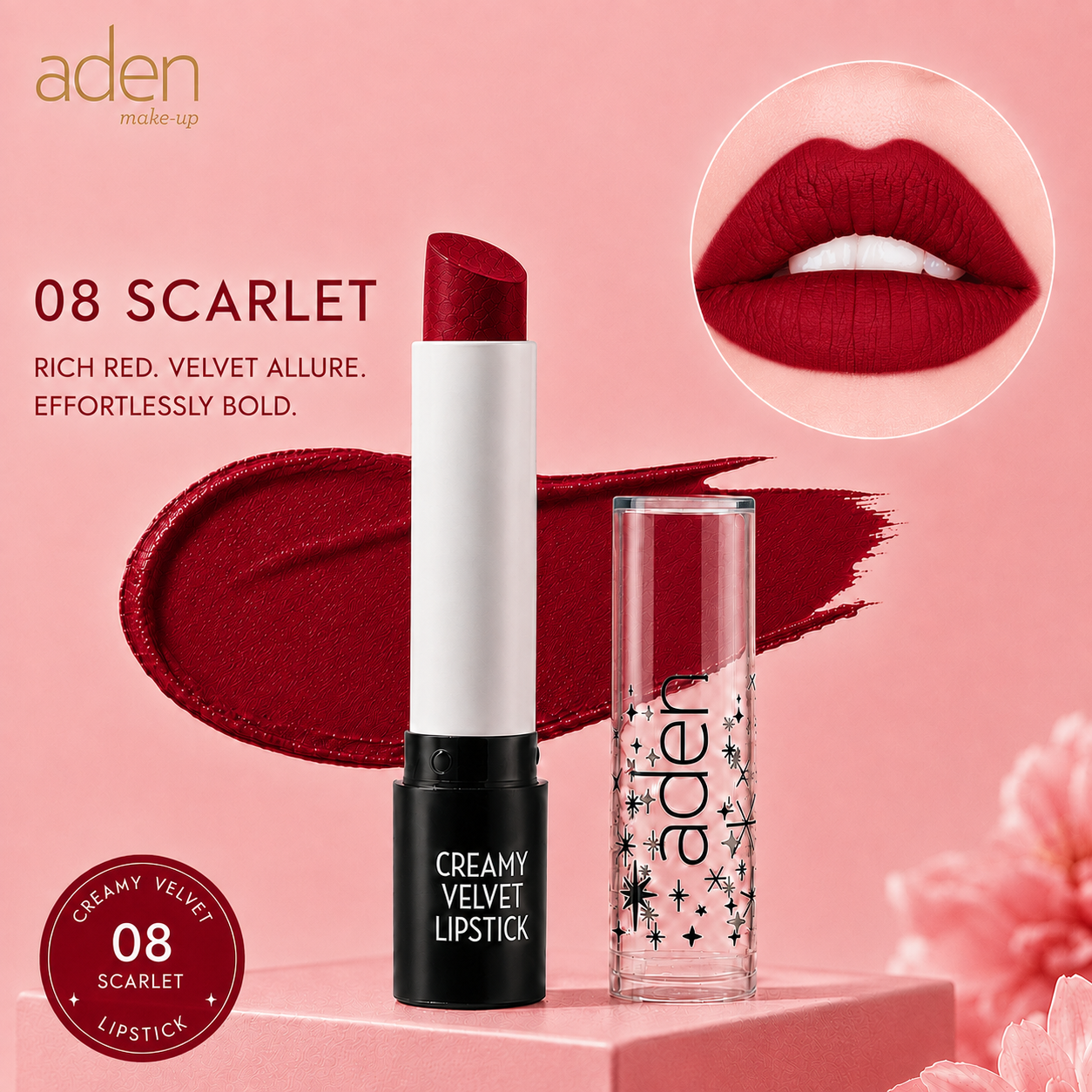 aden Creamy Velvet Lipstick