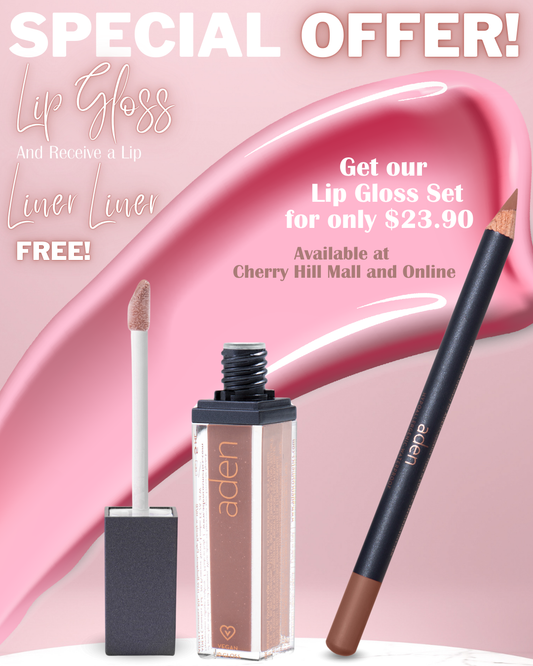 aden Lip Gloss VEGAN Long- Lasting